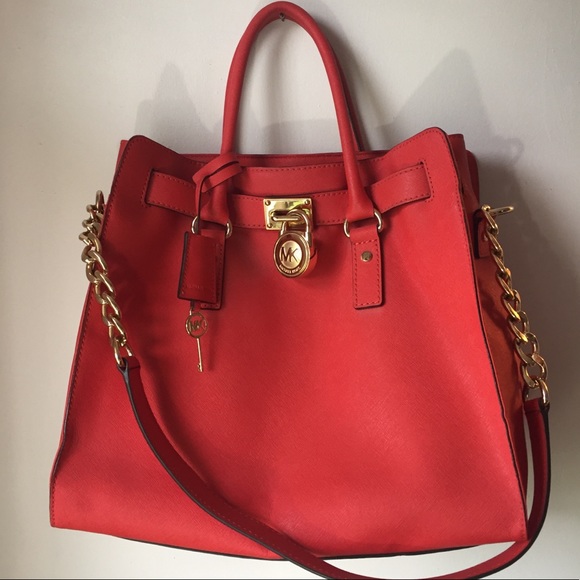 Michael Kors Handbags - BLOOD ORANGE PURSE by Michael Kors